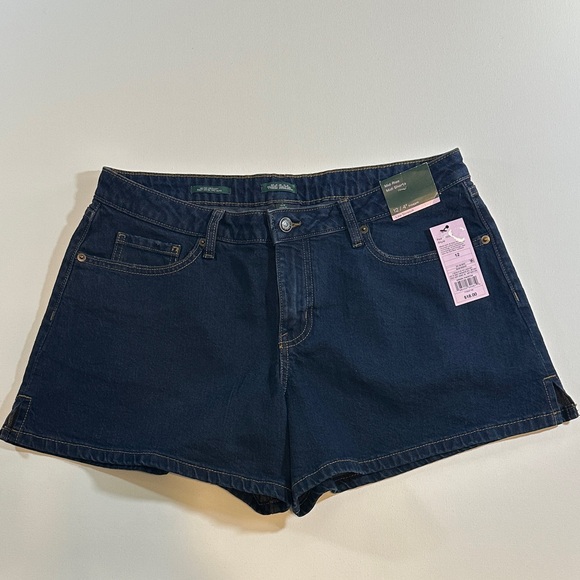wild fable Pants - Dark Blue Mid Rise Denim Midi Shorts NWT Size 12